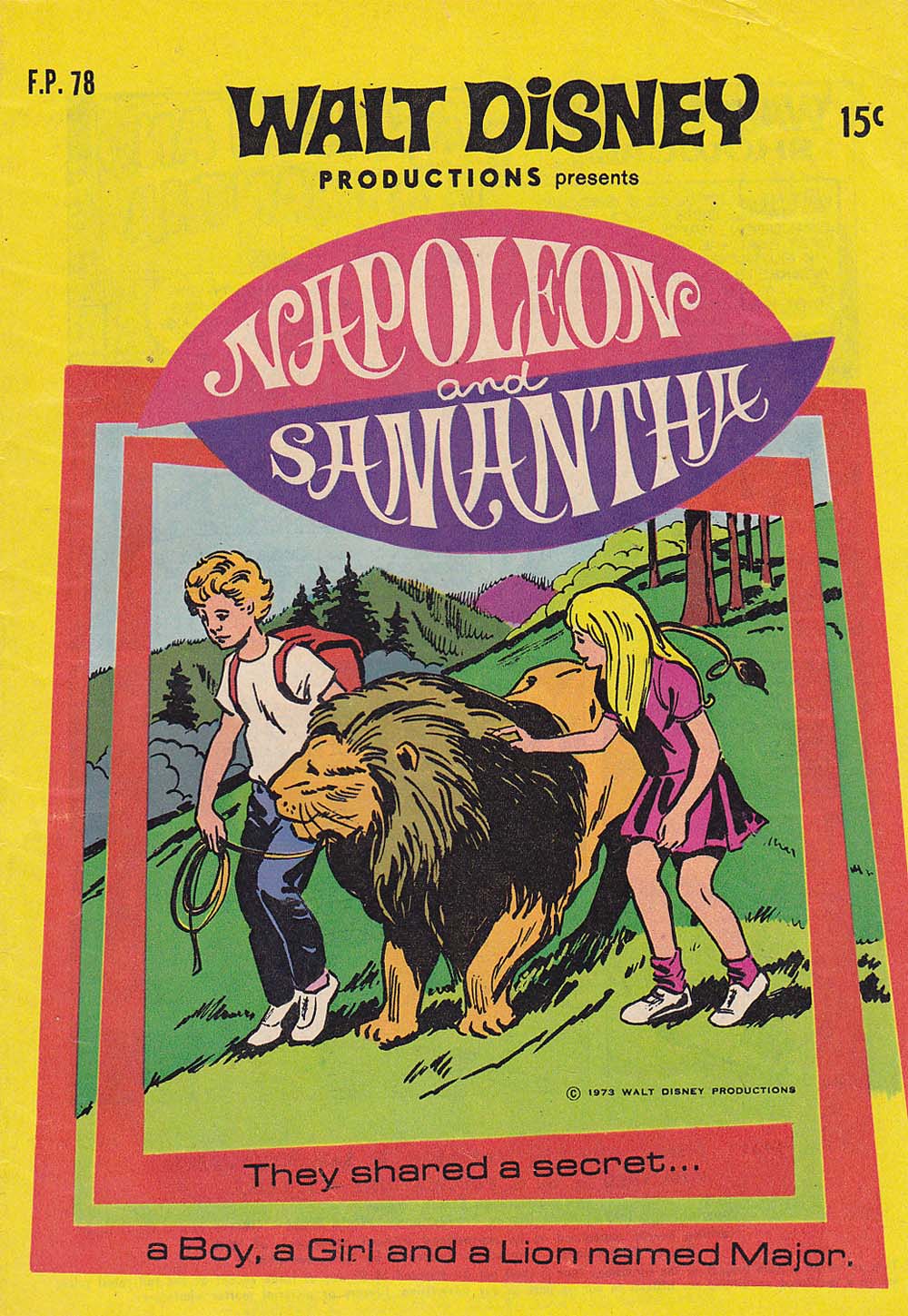 Walt Disney's Film Preview [FP Series] (WG Publications, 1953 series) #F.P.78 — Walt Disney Productions Presents Napoleon and Samantha (February 1973)
