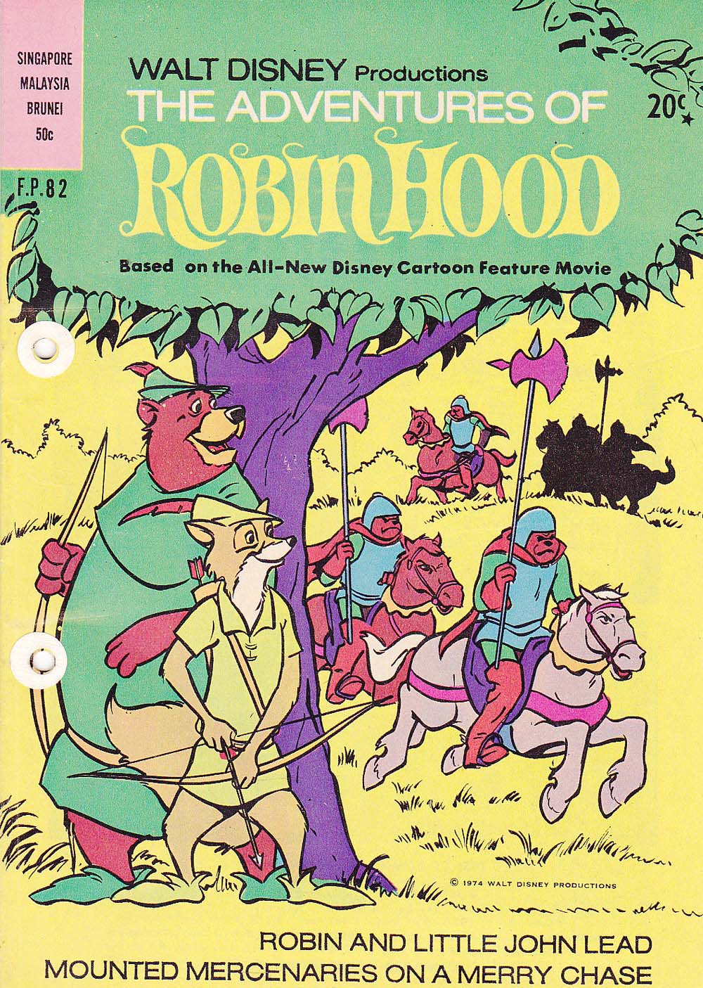 Walt Disney's Film Preview [FP Series] (Wogan, 1974 series) #F.P.82 — Walt Disney Productions the Adventures of Robin Hood (1974)