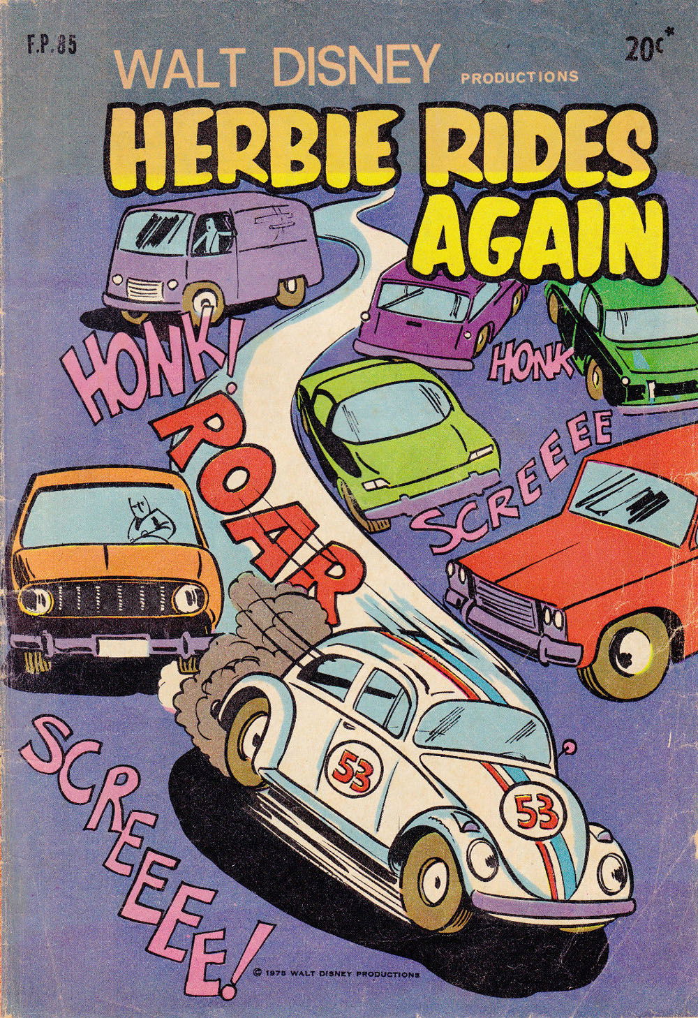 Walt Disney's Film Preview [FP Series] (Wogan, 1974 series) #F.P.85 — Walt Disney Productions Herbie Rides Again (1974)