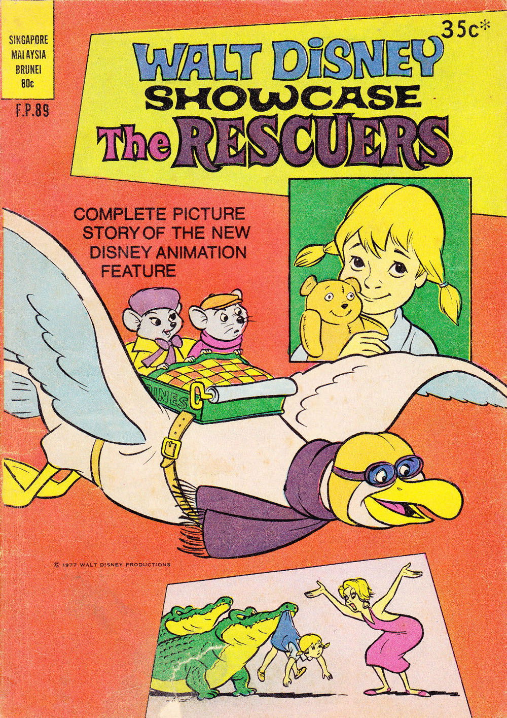 Walt Disney's Film Preview [FP Series] (Wogan, 1974 series) #F.P.89 — Walt Disney Showcase The Rescuers (1977)