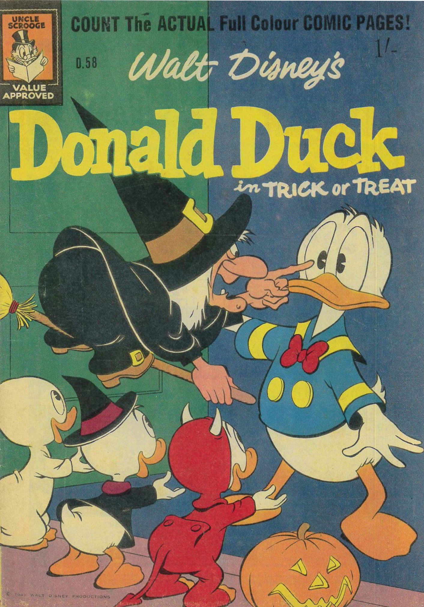 Walt Disney's Donald Duck [D Series] (WG Publications, 1956 series) #D.58 (September 1961)