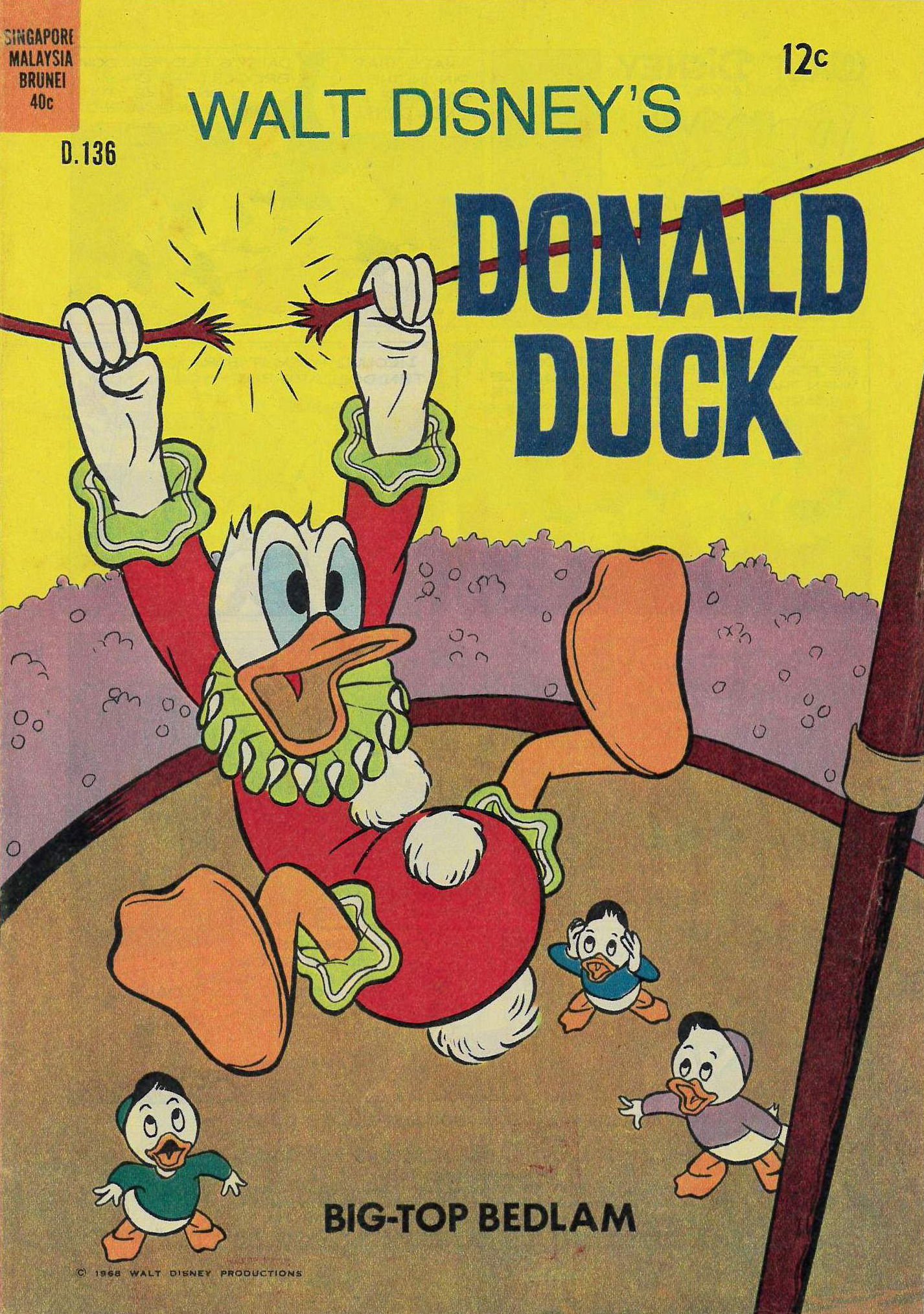 Walt Disney's Donald Duck [D Series] (WG Publications, 1956 series) #D136 ([March 1968?])