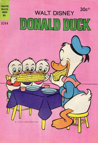 Walt Disney Donald Duck [D Series] (Wogan, 1974 series) #D244 1977