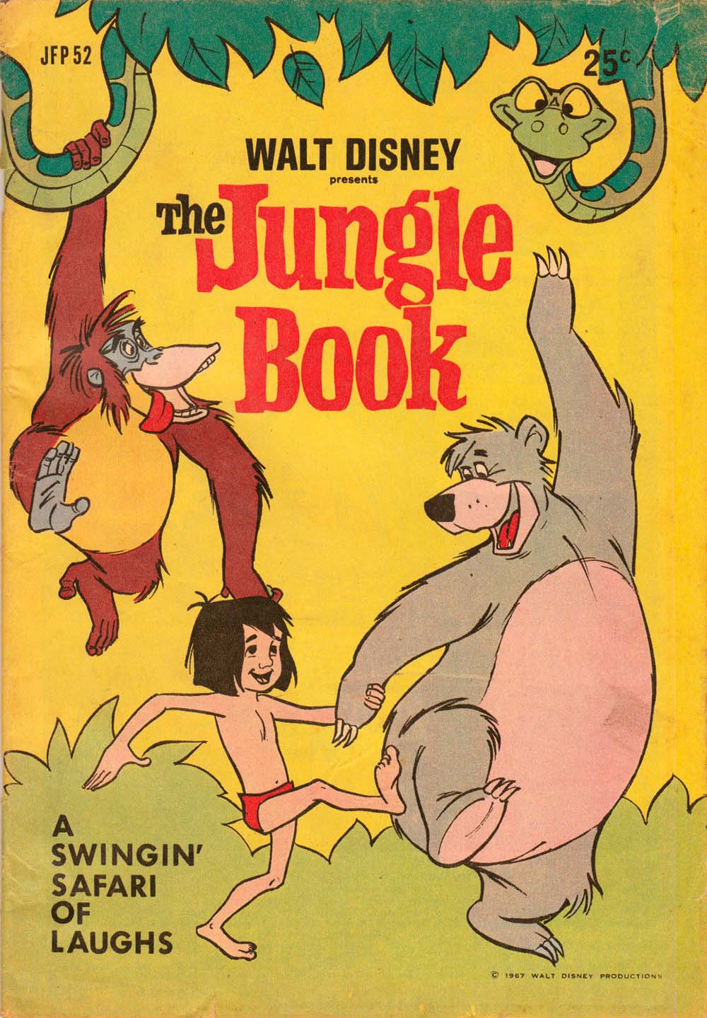 Walt Disney's Jumbo Comics [J Series] (WG Publications, 1955 series) #JFP 52 — Walth Disney Presents The Jungle Book (1968)
