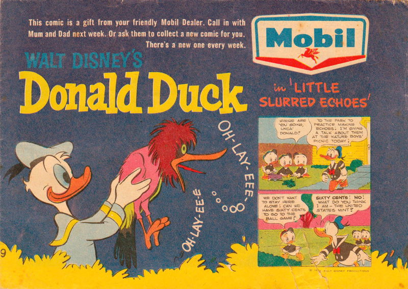 Mobil Walt Disney (Mobil Oil, 1964 series) #9 — Walt Disney's Donald Duck ([1964])