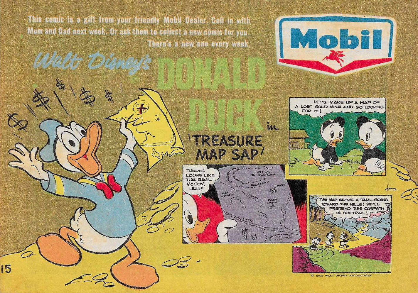 Mobil Walt Disney (Mobil Oil, 1964 series) #15 — Walt Disney's Donald Duck ([1964])