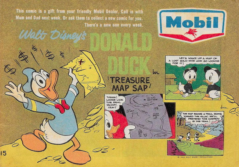 Mobil Walt Disney (Mobil Oil, 1964 series) #15 — Walt Disney's Donald Duck ([1964])