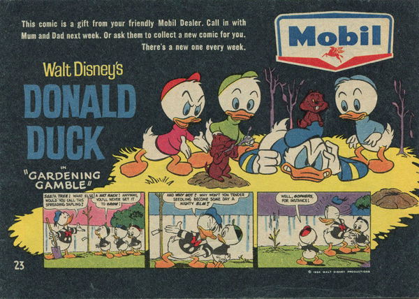 Mobil Walt Disney (Mobil Oil, 1964 series) #23 ([1964]) —Walt Disney's Donald Duck