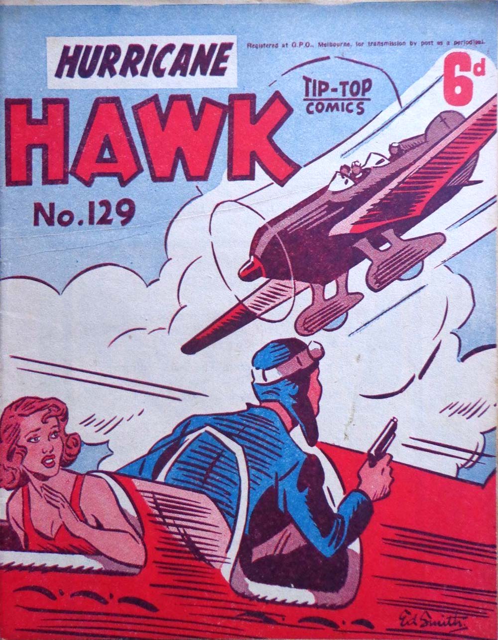 Hurricane Hawk (Southdown Press, 1947 series) #129 ([April 1950?])