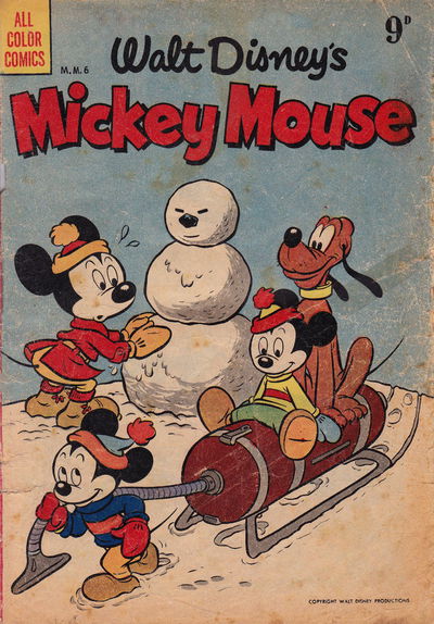 Walt Disney's Mickey Mouse [MM series] (WG Publications, 1953 series) #M.M.6 April 1954