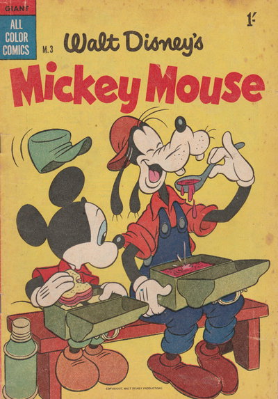 Walt Disney's Mickey Mouse [M series]  #M.3 ([September 1956?])