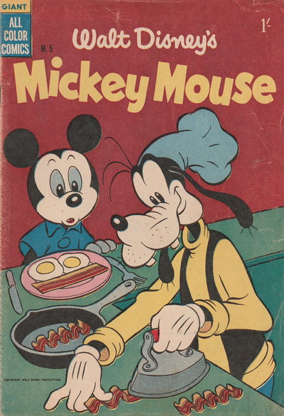 Walt Disney's Mickey Mouse [M series]  #M.5 ([November 1956?])