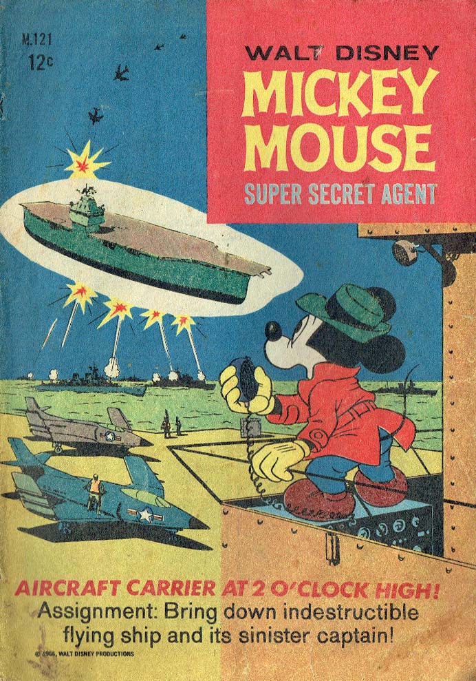 Walt Disney's Mickey Mouse [M series] (WG Publications, 1956 series) #M.121 — Walt Disney Mickey Mouse Super Secret Agent (February 1967)