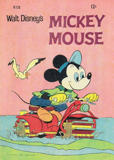 Walt Disney Mickey Mouse [M series]  #M.138 (1968)