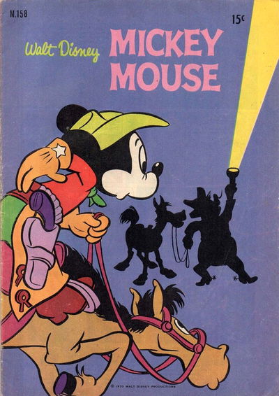 Walt Disney Mickey Mouse [M series] (WG Publications, 1967 series) #M.158 [1970?]