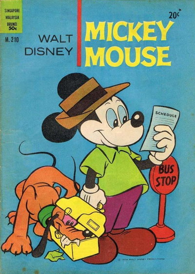 Walt Disney Mickey Mouse [M series]  #M.210 (1974)