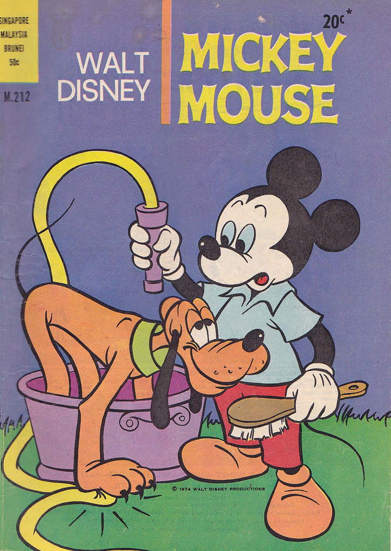 Walt Disney Mickey Mouse [M series] (Wogan, 1974 series) #M.212 (1974)