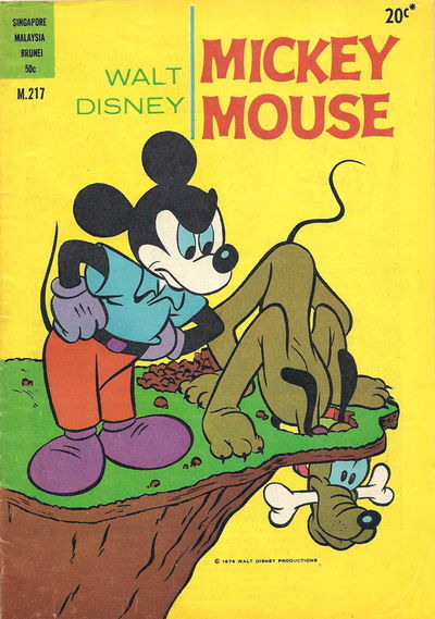 Walt Disney Mickey Mouse [M series] (Wogan, 1974 series) #M.217 1974