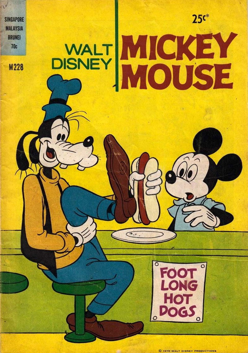Walt Disney Mickey Mouse [M series] (Wogan, 1974 series) #M228 ([October 1975?])
