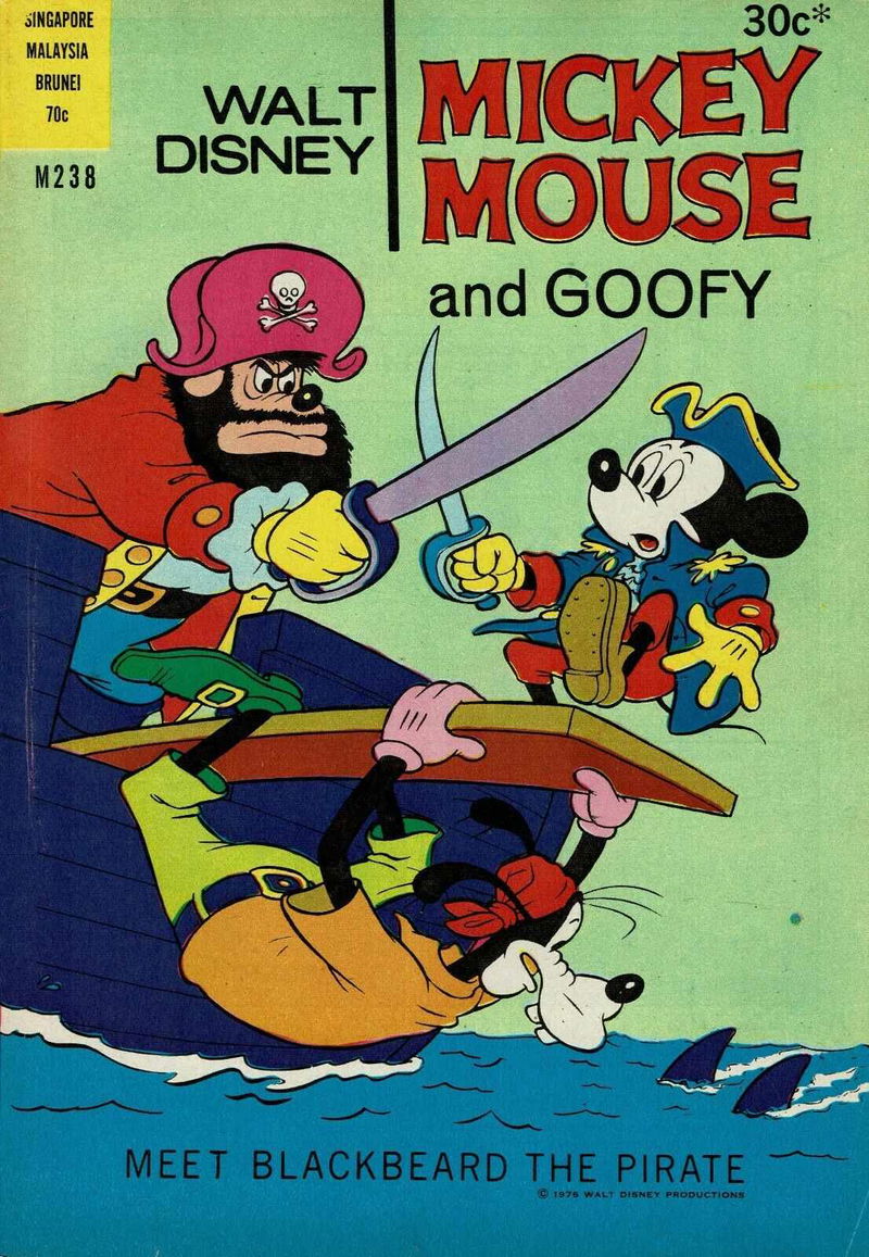 Walt Disney Mickey Mouse [M series] (Wogan, 1974 series) #M238 — Mickey Mouse and Goofy ([1976?])