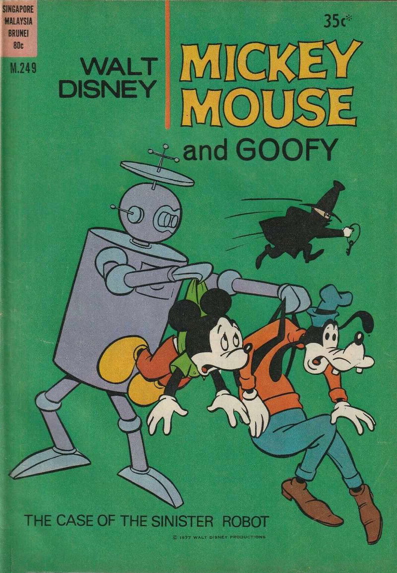 Walt Disney Mickey Mouse [M series] (Wogan, 1974 series) #M249 — Walt Disney Mickey Mouse and Goofy (1977)