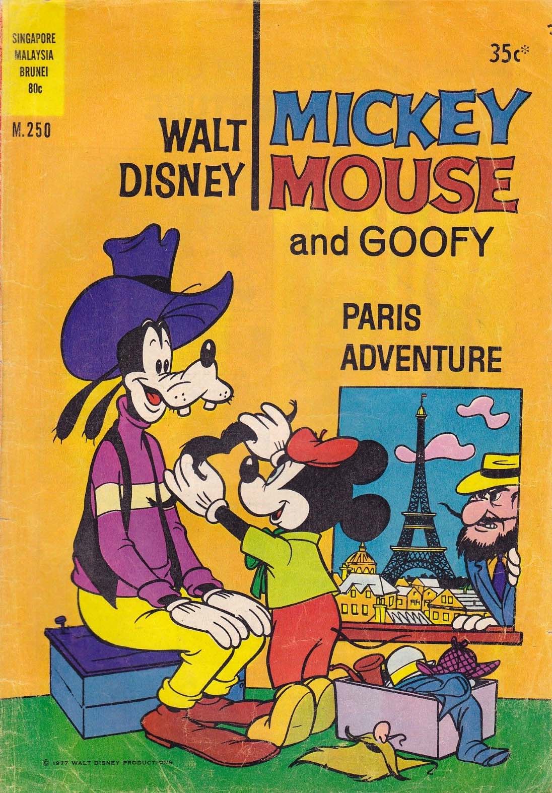 Walt Disney Mickey Mouse [M series] (Wogan, 1974 series) #M.250 — Walt Disney Mickey Mouse and Goofy ([1977])
