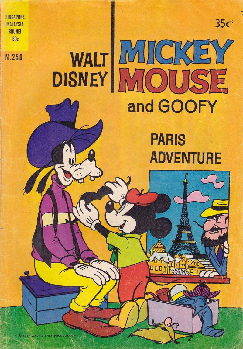 Walt Disney Mickey Mouse [M series] (Wogan, 1974 series) #M.250 — Walt Disney Mickey Mouse and Goofy ([1977])