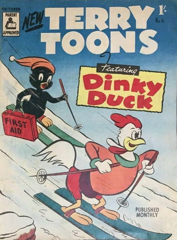 Terry Toons (Rosnock, 1957? series) #6 (October 1957) —Featuring Dinky Duck