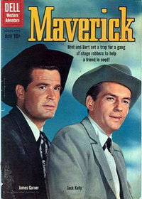Maverick (Dell, 1959 series)  #9 (March-April 1960) — Untitled [The Moonlight Stage]