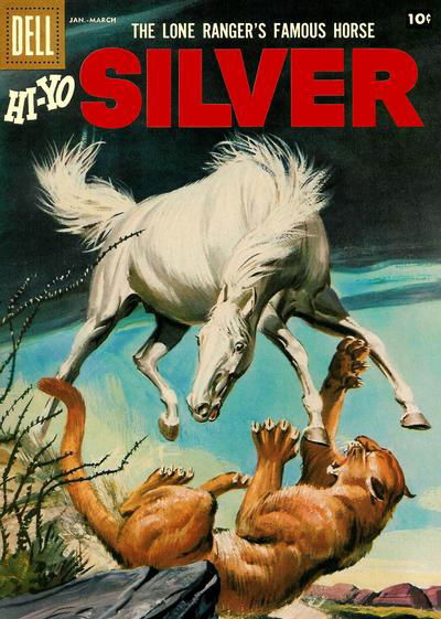 The Lone Ranger's Famous Horse Hi-Yo Silver (Dell, 1952 series) #25 January-March 1958