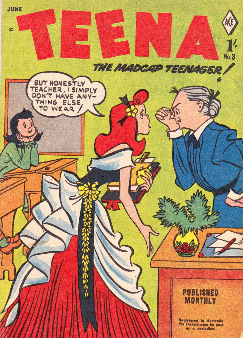 Teena The Madcap Teenager! (Junior Readers, 1956 series) #8 (June 1957)