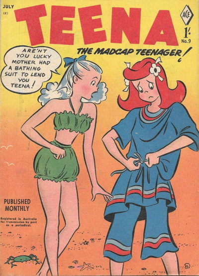 Teena The Madcap Teenager!  #9 (July 1957)