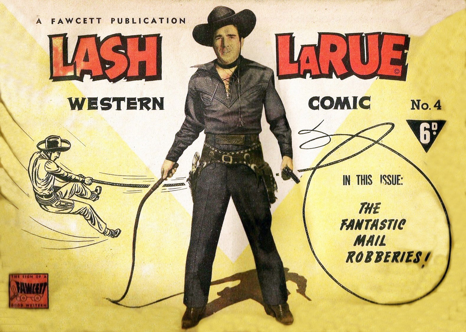 Lash LaRue Western Comic (Cleland, 1951 series) #4 ([September 1951?])