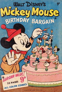 Walt Disney's Mickey Mouse Birthday Bargain (WG Publications, 1953)  (1953)