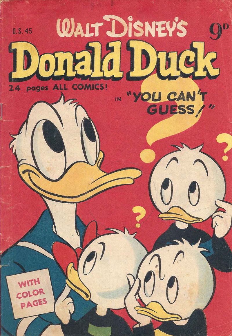 Walt Disney One-Shot Comic [OS series] (WG Publications, 1948 series) #O.S.45 — Walt Disney's Donald Duck (1952)