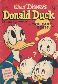 Walt Disney One-Shot Comic [OS series] (WG Publications, 1948 series) #O.S.45 (1952) —Walt Disney's Donald Duck