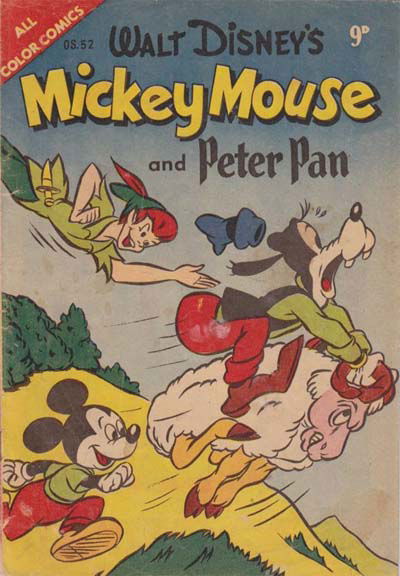 Walt Disney One-Shot Comic [OS series] (WG Publications, 1948 series) #OS.52 — Mickey Mouse and Peter Pan [June 1953?]