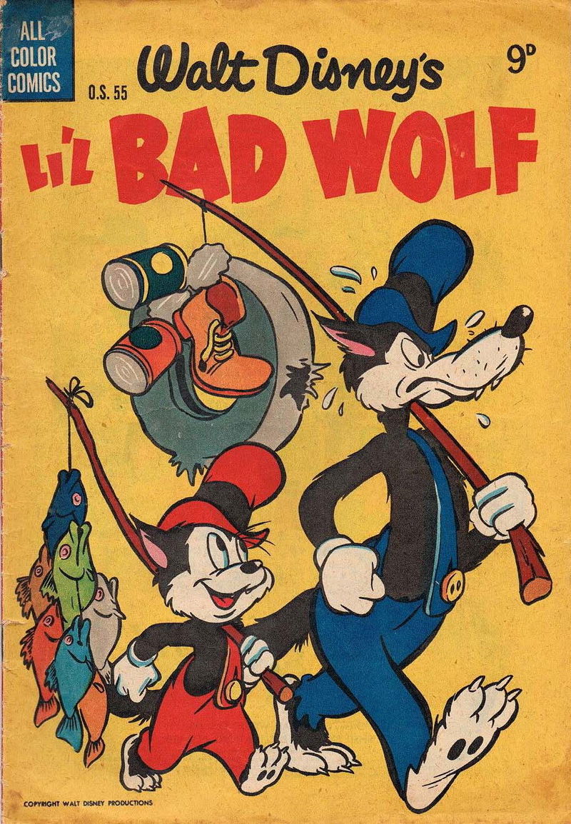 Walt Disney One-Shot Comic [OS series] (WG Publications, 1948 series) #O.S.55 — Walt Disney's Li'l Bad Wolf (1954)