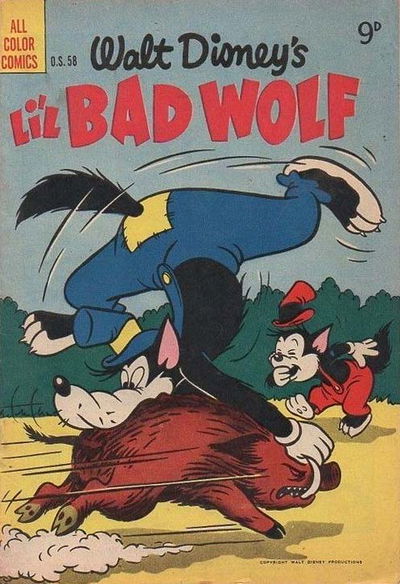 Walt Disney One-Shot Comic [OS series] (WG Publications, 1948 series) #O.S.58 — Walt Disney's Li'l Bad Wolf 1955