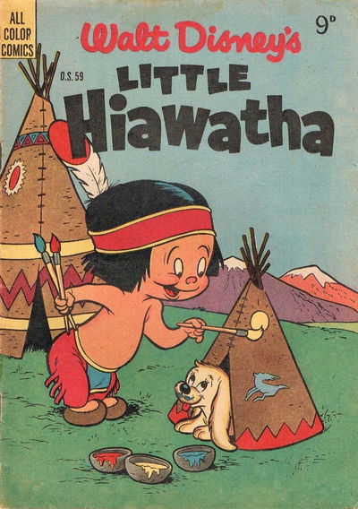 Walt Disney One-Shot Comic [OS series] (WG Publications, 1948 series) #O.S.59 — Walt Disney's Little Hiawatha [1955]