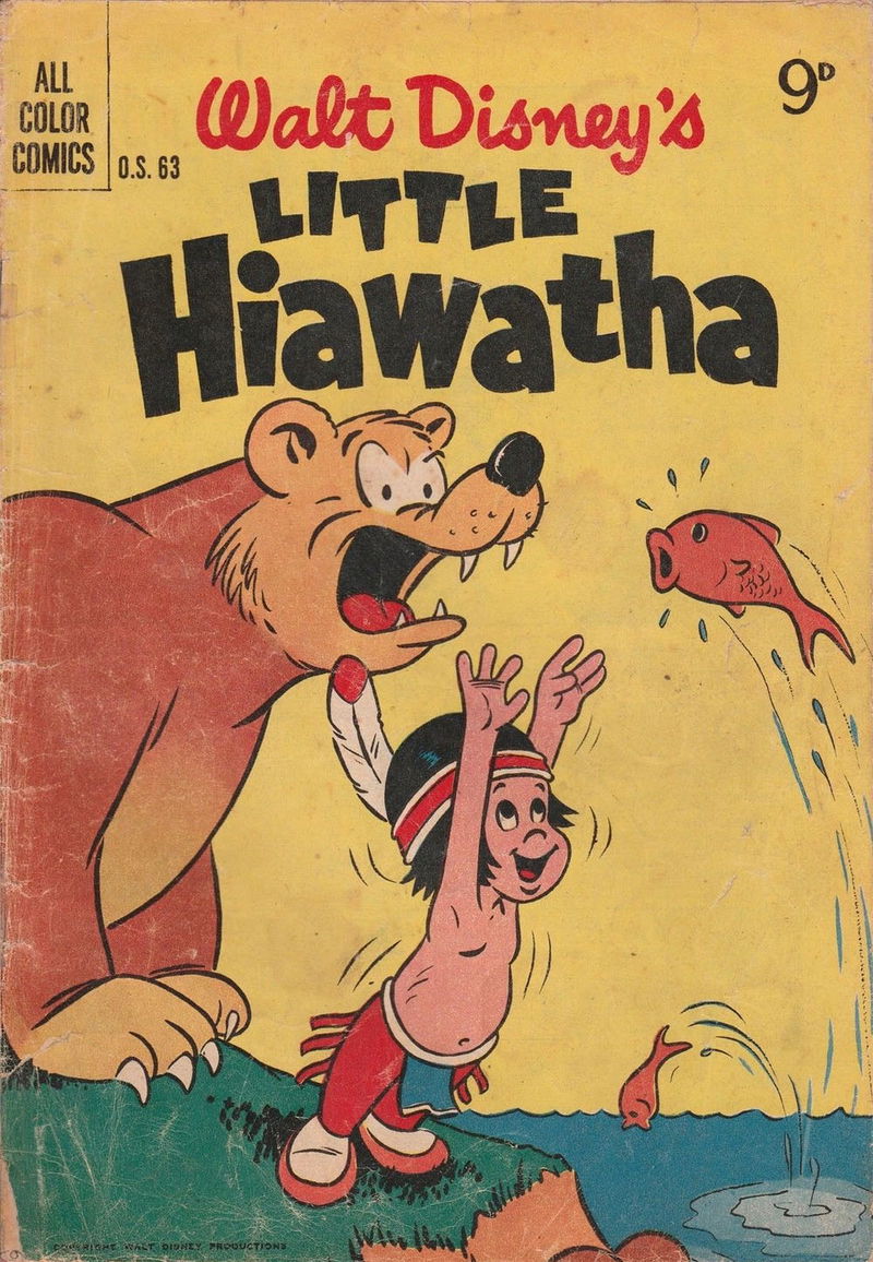 Walt Disney One-Shot Comic [OS series] (WG Publications, 1948 series) #O.S.63 — Walt Disney's Little Hiawatha (June 1955)