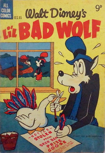 Walt Disney One-Shot Comic [OS series] (WG Publications, 1948 series) #O.S.65 — Walt Disney's Li'l Bad Wolf August 1955