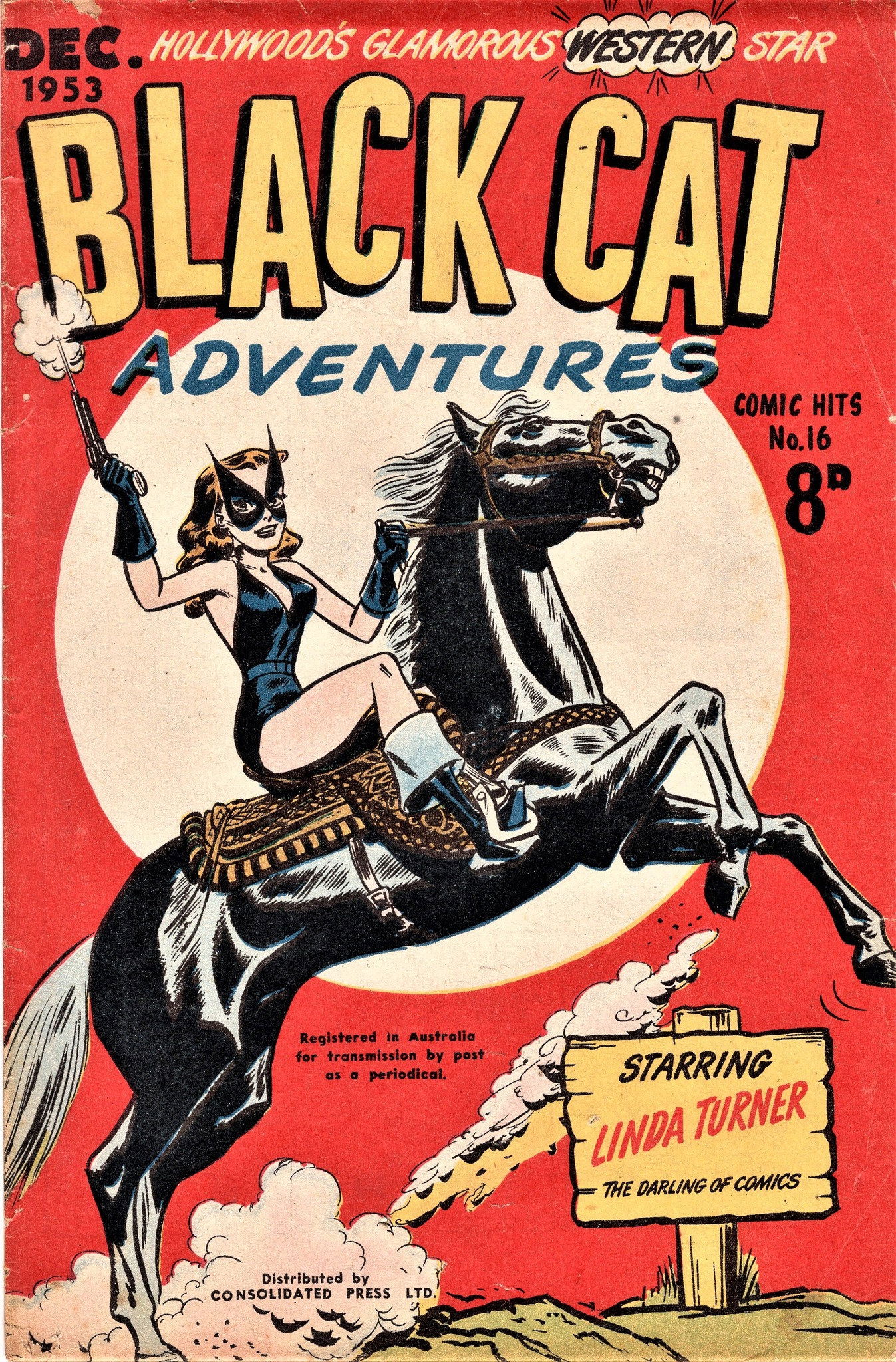 Comic Hits (Red Circle, 1952 series) #16 — Black Cat Adventures (December 1953)