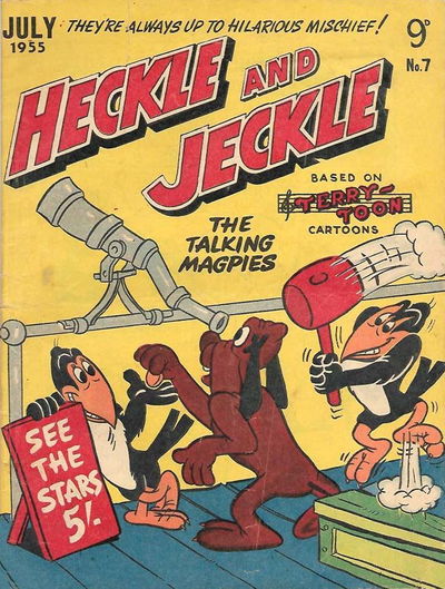 Heckle and Jeckle the Talking Magpies (Rosnock, 1954 series)  #7 (July 1955)