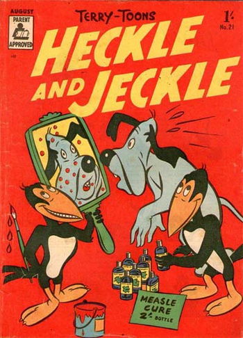 Heckle and Jeckle the Talking Magpies (Rosnock, 1954 series) #21 (August 1957)