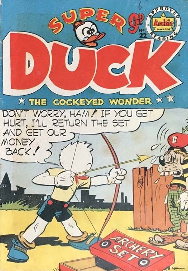 Super Duck the Cockeyed Wonder (HJ Edwards, 1953? series) #22 ([June 1955?])