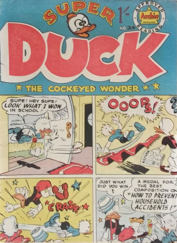 Super Duck the Cockeyed Wonder (HJ Edwards, 1953? series) #24 ([August 1955?])