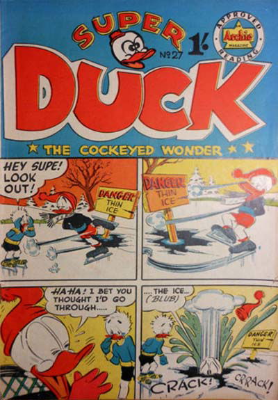 Super Duck the Cockeyed Wonder (Archie, 1955? series) #27 ([June 1956?])