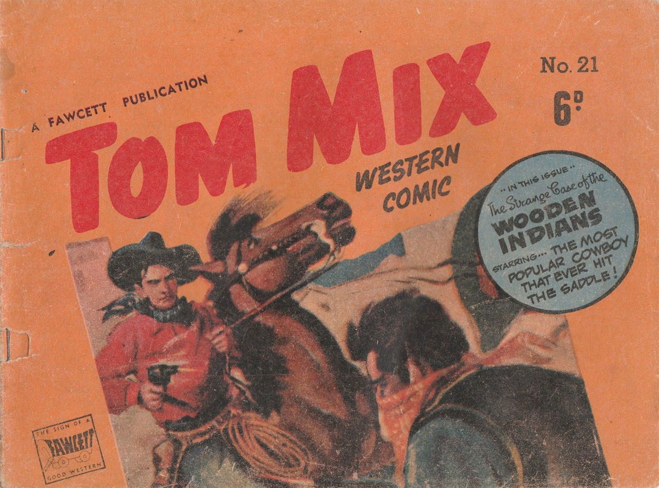 Tom Mix Western Comic (Cleland, 1949 series) #21 ([June 1950?])