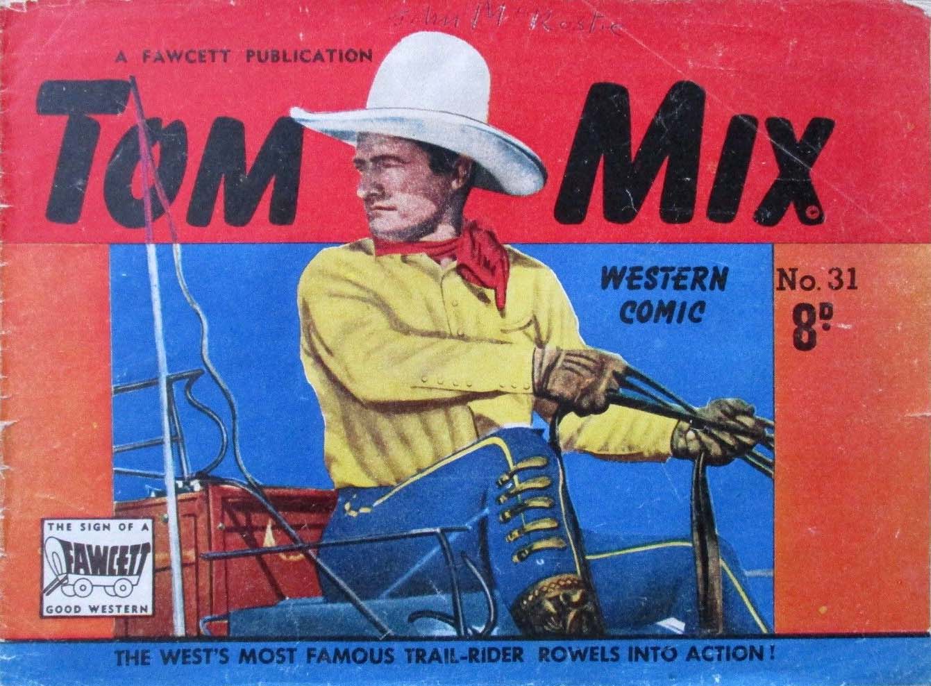 Tom Mix Western Comic (Cleland, 1949 series) #31 ([April 1951?])
